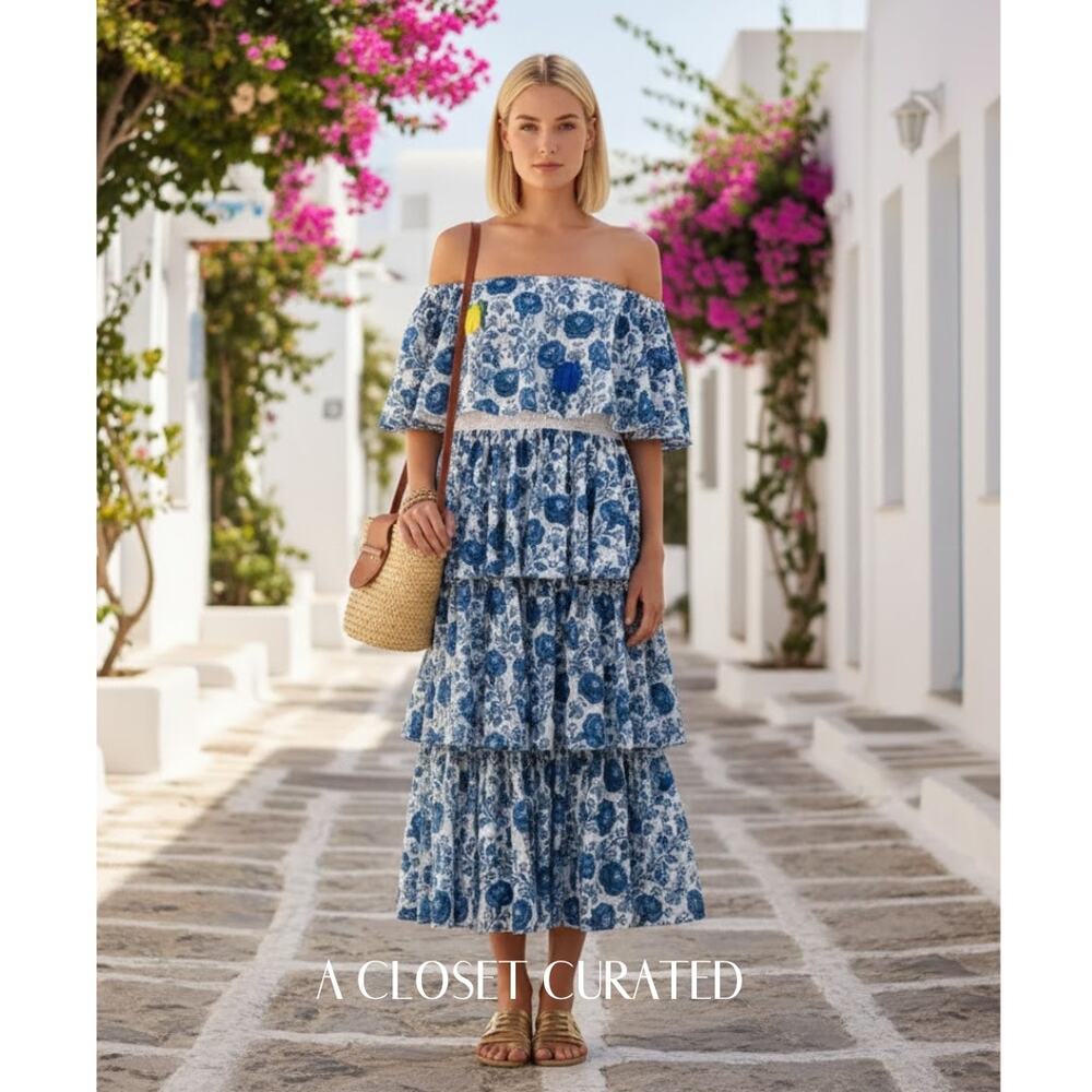 All Things Mochi Barta Midi Dress Excellent Pre-Loved Condition Small